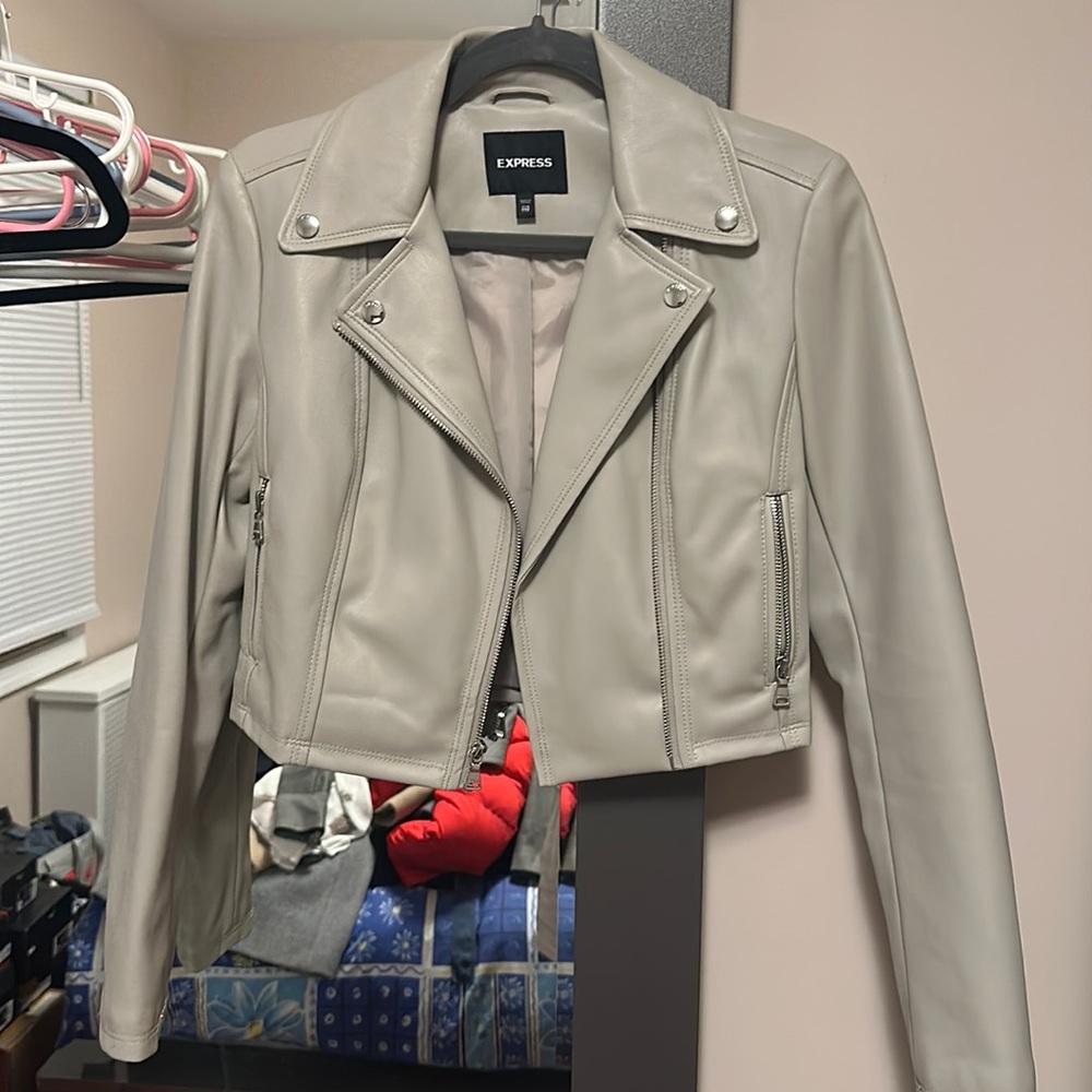 Express faux leather jacket